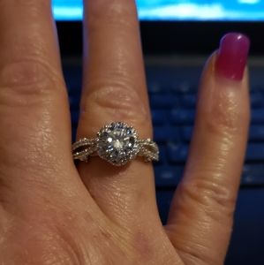 14kt gold plated engagement ring